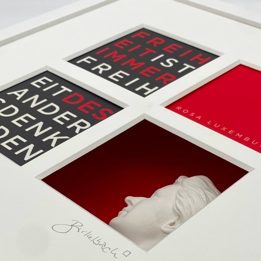 Rosa Luxemburg – 3D-Objektbild als Hommage