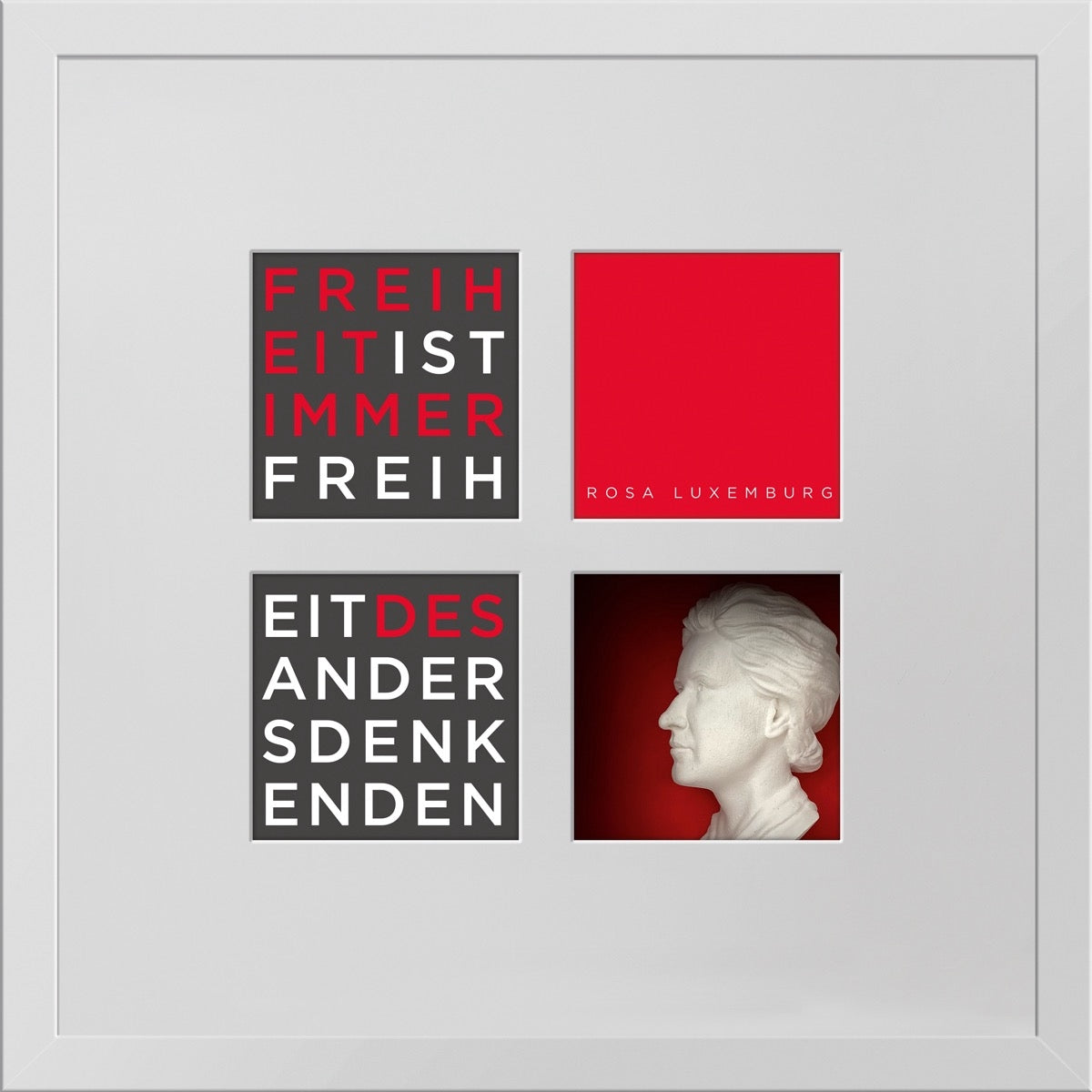 Rosa Luxemburg – 3D-Objektbild als Hommage