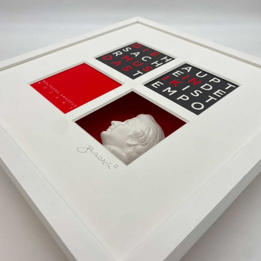 Wolfgang Amadeus Mozart – 3D-Objektbild als Hommage