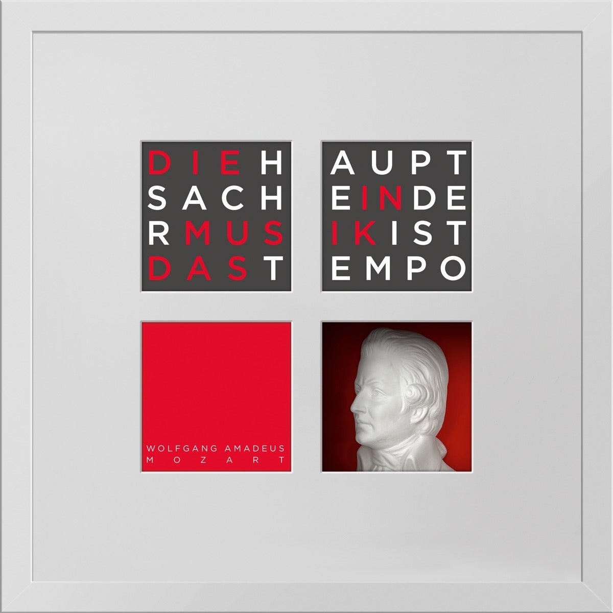 Wolfgang Amadeus Mozart – 3D-Objektbild als Hommage