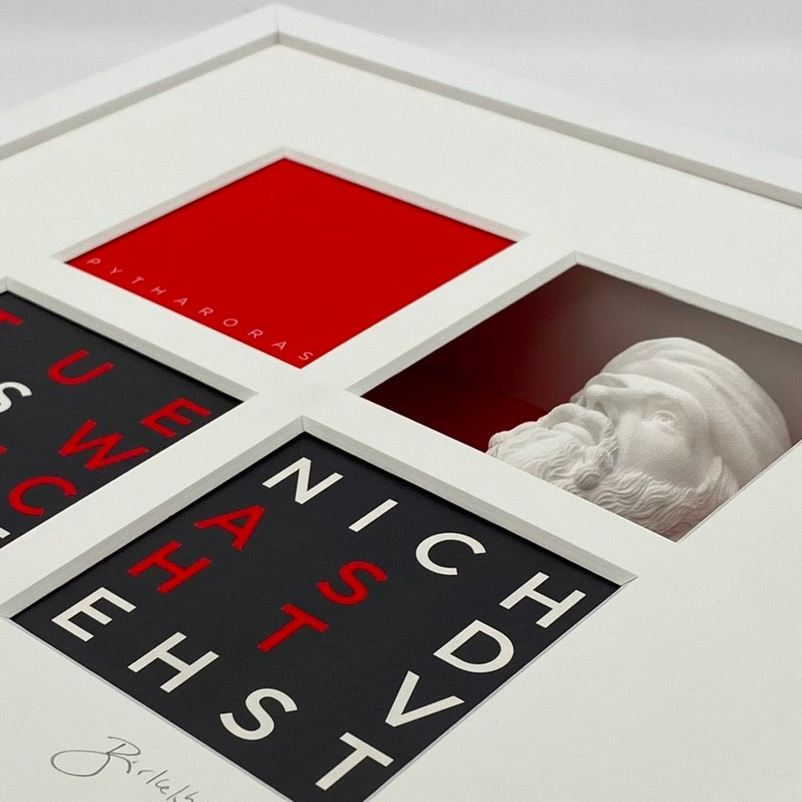 Pythagoras – 3D-Objektbild als Hommage