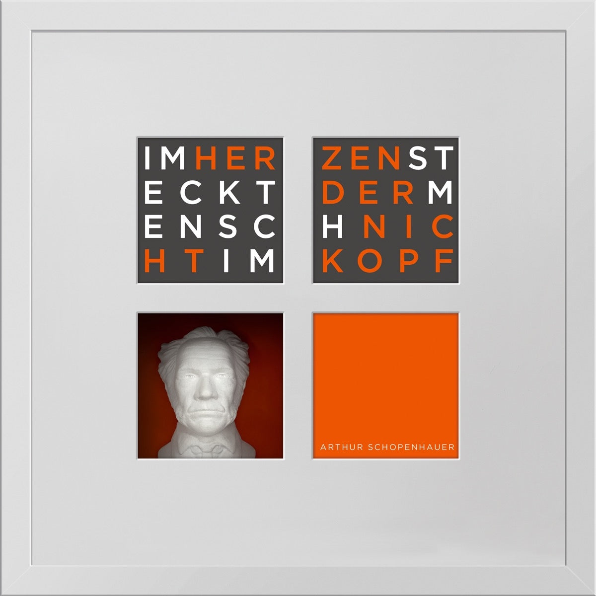 Arthur Schopenhauer – 3D-Objektbild als Hommage