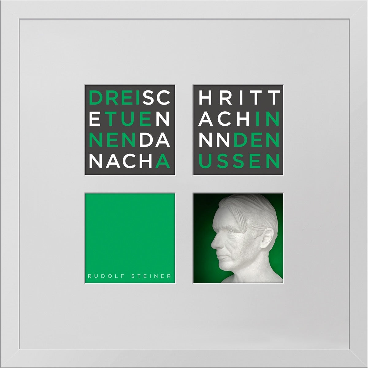 Rudolf Steiner – 3D-Objektbild als Hommage