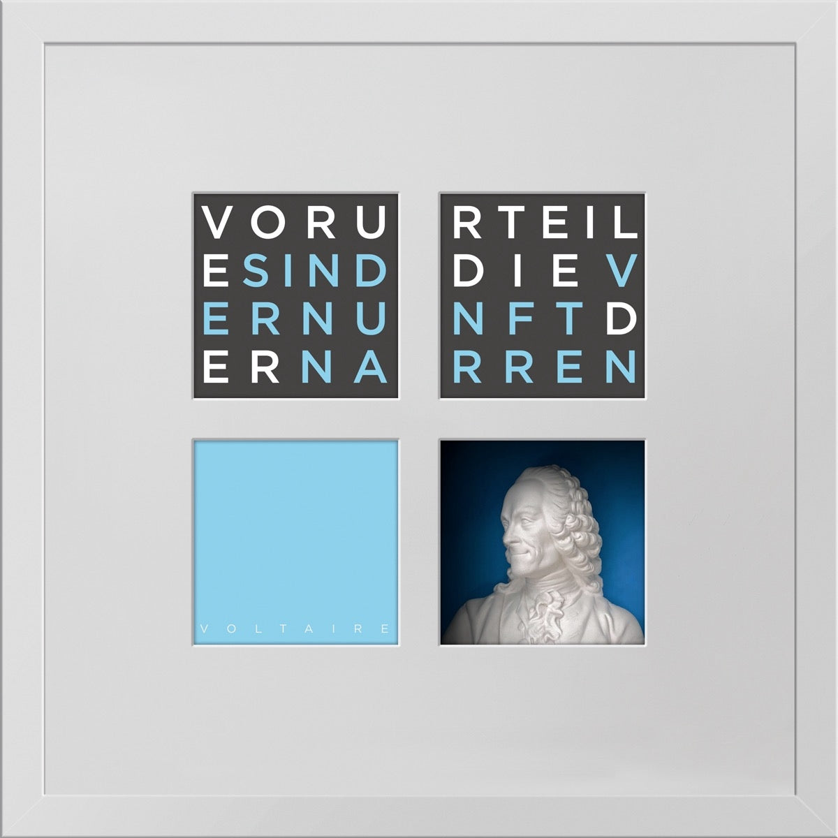 Voltaire – 3D-Objektbild als Hommage
