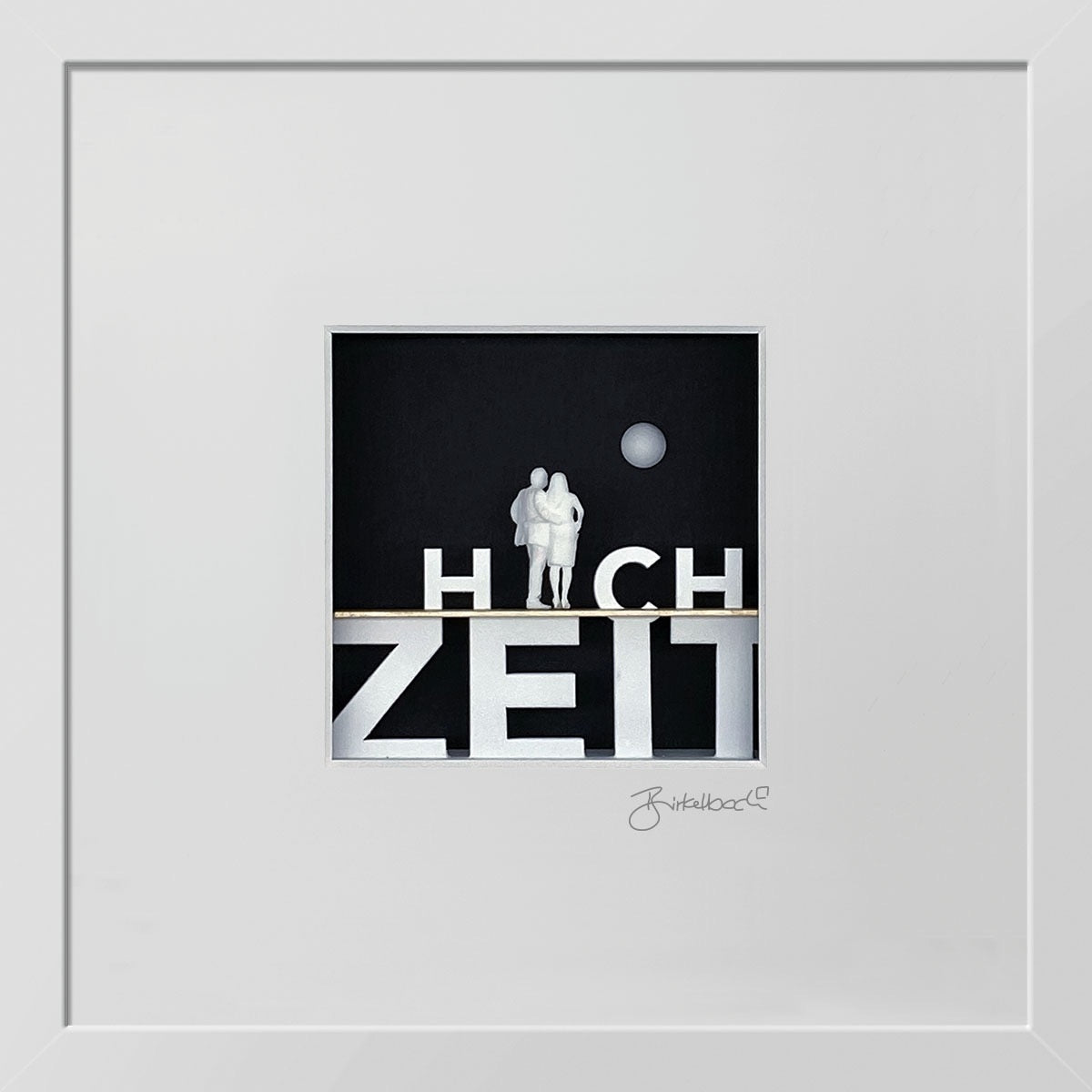 Hochzeit – 3D-Objektbild – Unvergessliches Geschenk für das Brautpaar