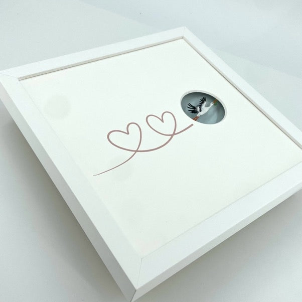 Willkommen kleines Wunder – 3D-Objektbild – Geschenk zur Geburt