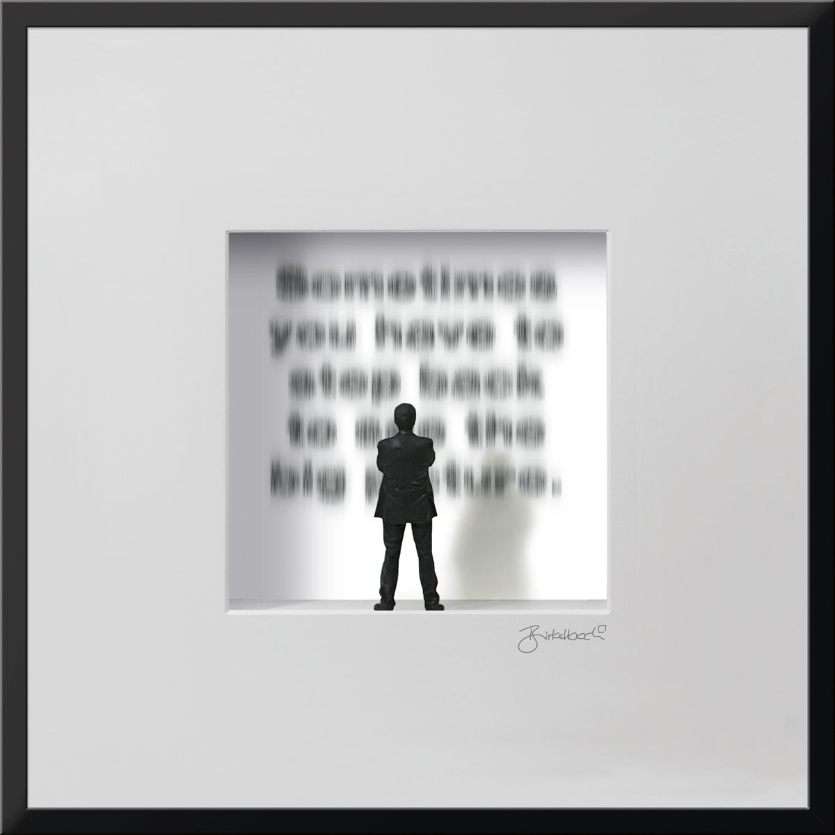 Geschenk 3D-Objektbild 'Big Picture', Rahmen Schwarz