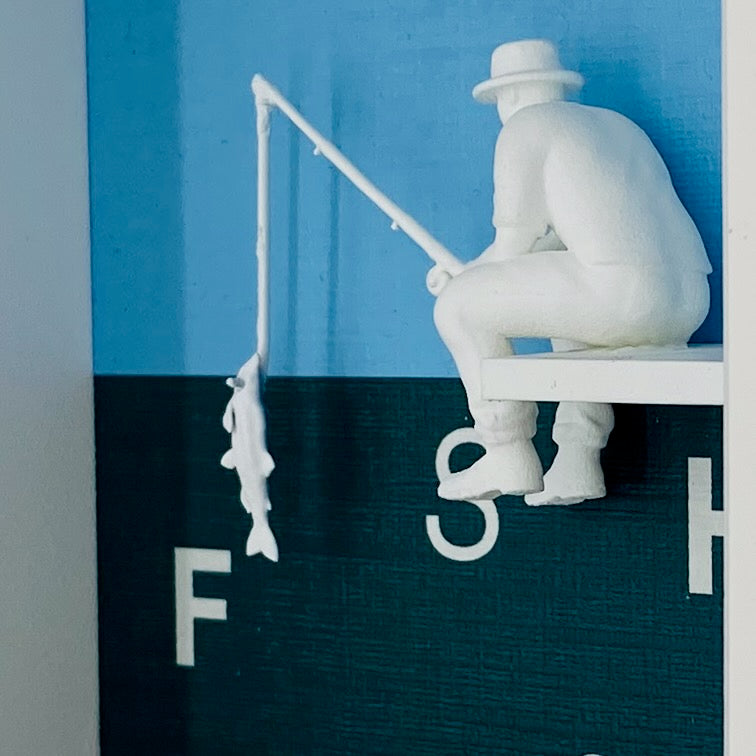Fischer’s Fritz der Angler – 3D-Objektbild als Statement für die Wand