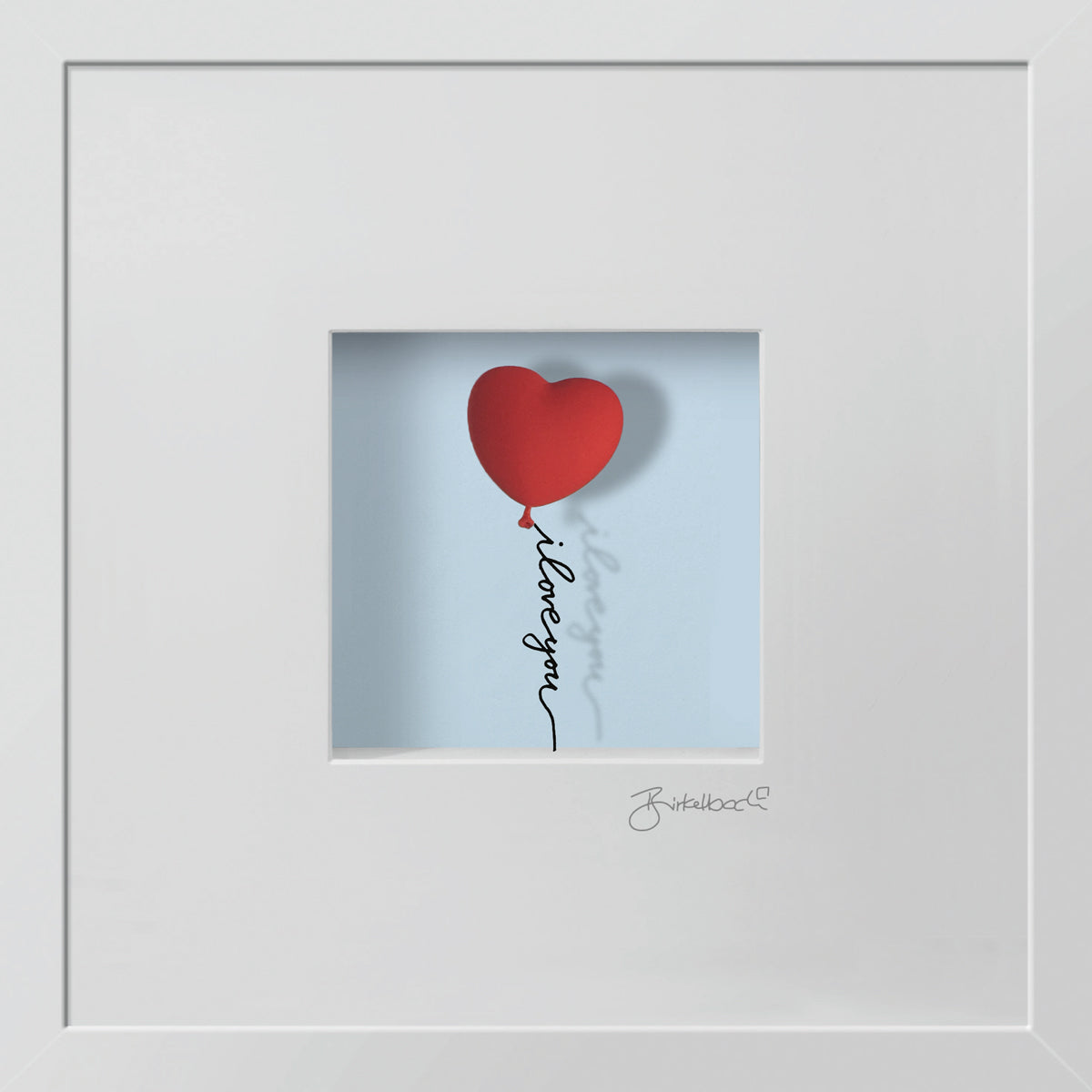 I Love You – 3D-Objektbild – Romantisches Geschenk für Paare