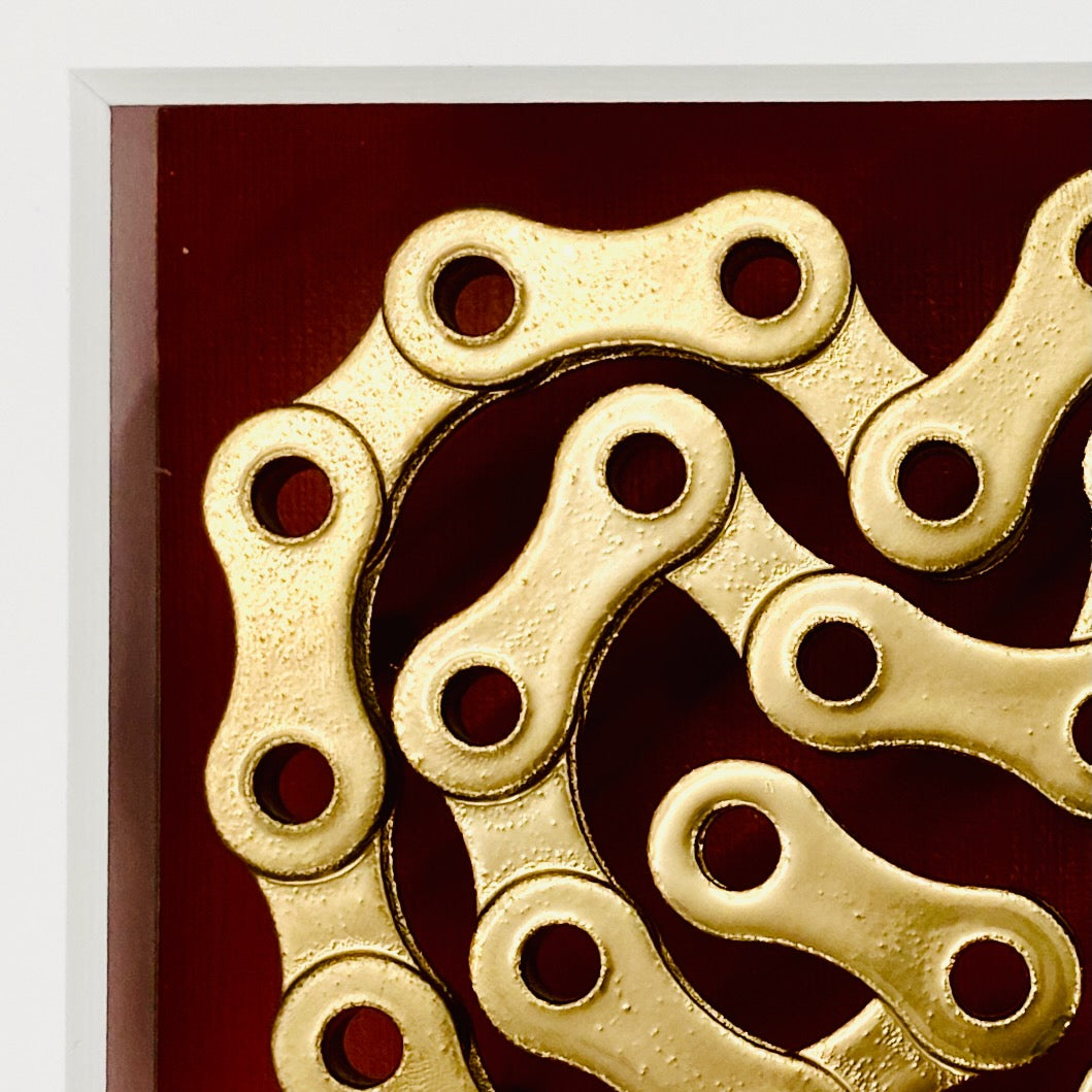 Ein Herz für Radfahrer - Die Fahrradkette als 3D-Objektkunst