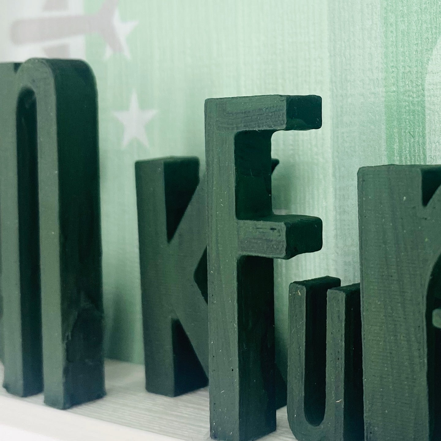 Frankfurt - Buchstaben als 3D-Skulpturen (3D-Bild)