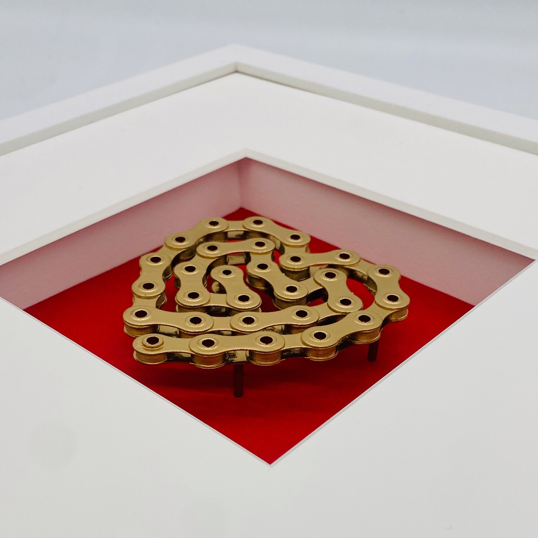 Ein Herz für Radfahrer - Die Fahrradkette als 3D-Objektkunst