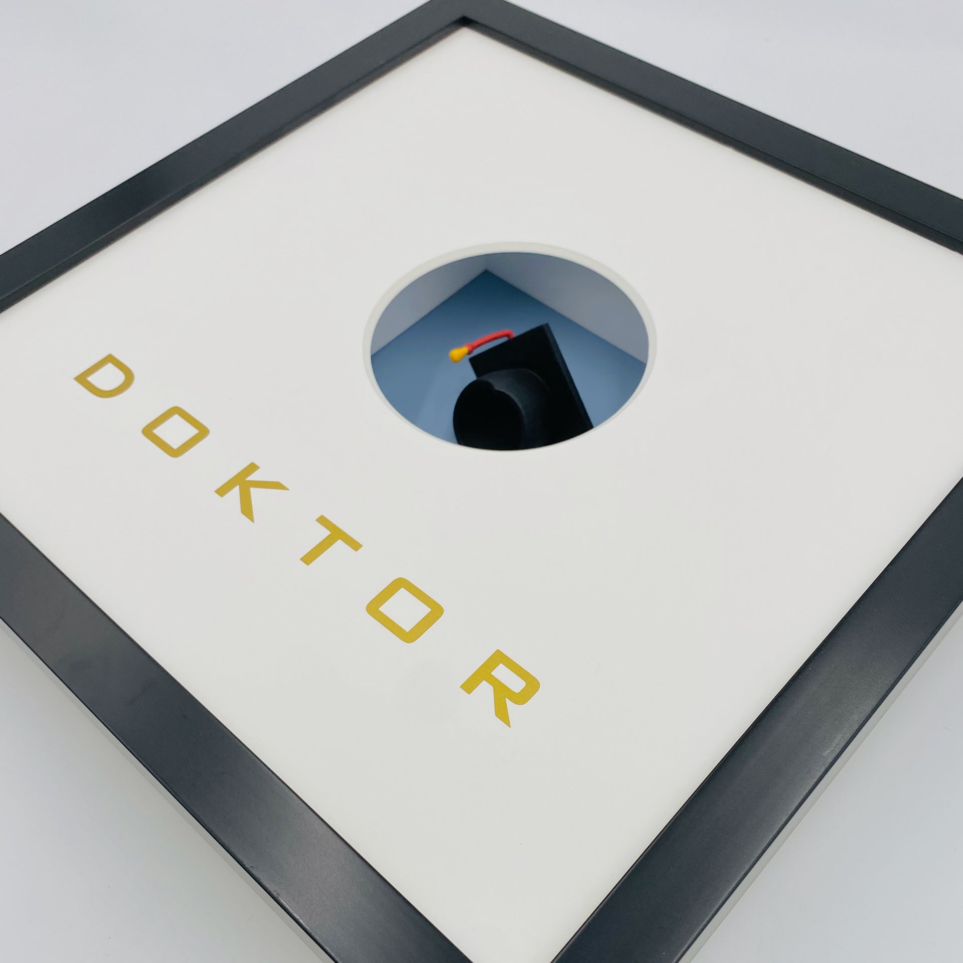 Promotion – 3D-Objektbild – Doktorhut – Hochwertiges Geschenk zur Doktorarbeit