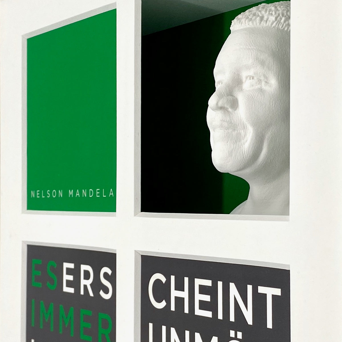 Nelson Mandela – 3D-Objektbild als Hommage