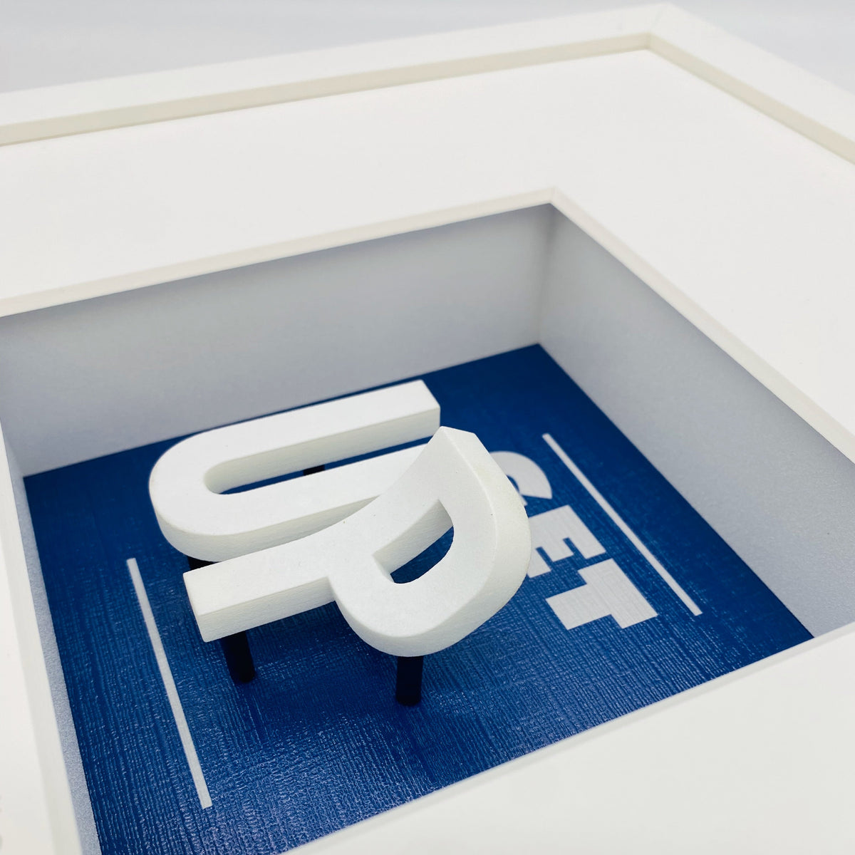 3D-Objektbild 'Get Up', Detailansicht Typografie 2
