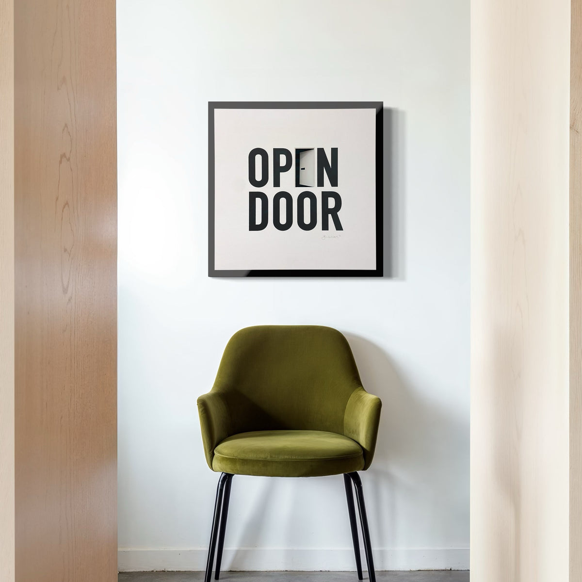 3D-Wandbild 'Open Door' im Büro