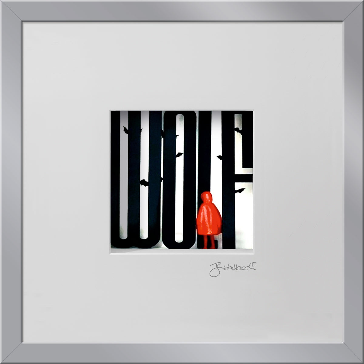 3D-Wandbild 'Rotkäppchen und der böse Wolf' im Wohnraum, Ansicht 2