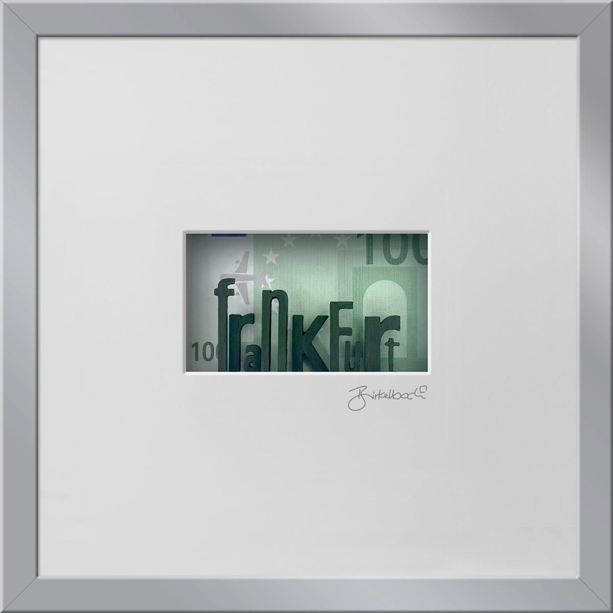 Frankfurt - Buchstaben als 3D-Skulpturen (3D-Bild)