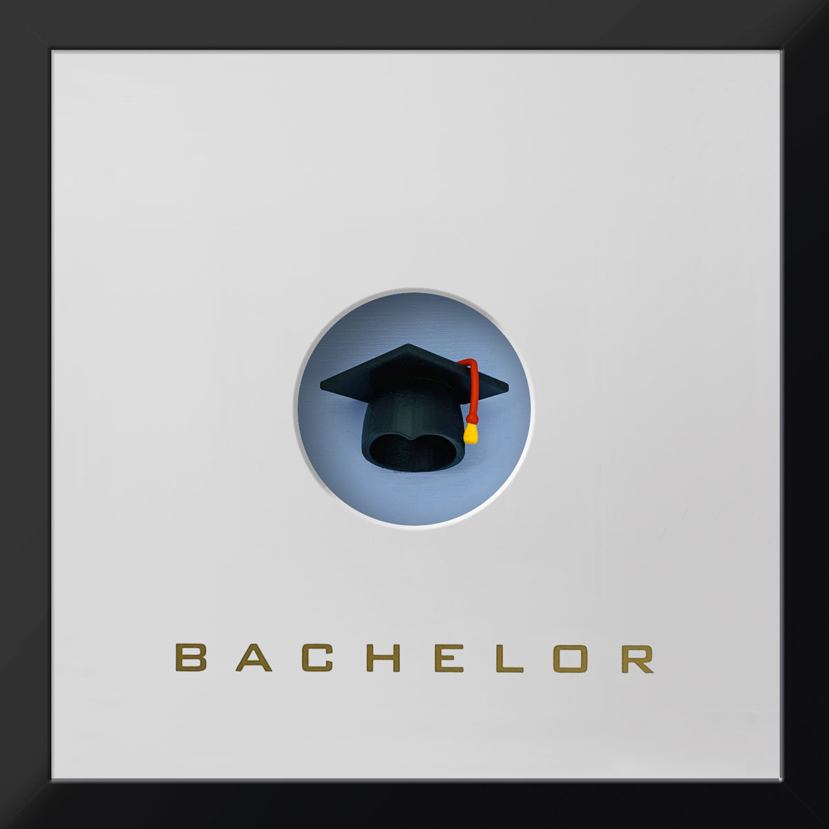 Bachelor – 3D-Objektbild – Doktorhut – Hochwertiges Geschenk zum Studienabschluss