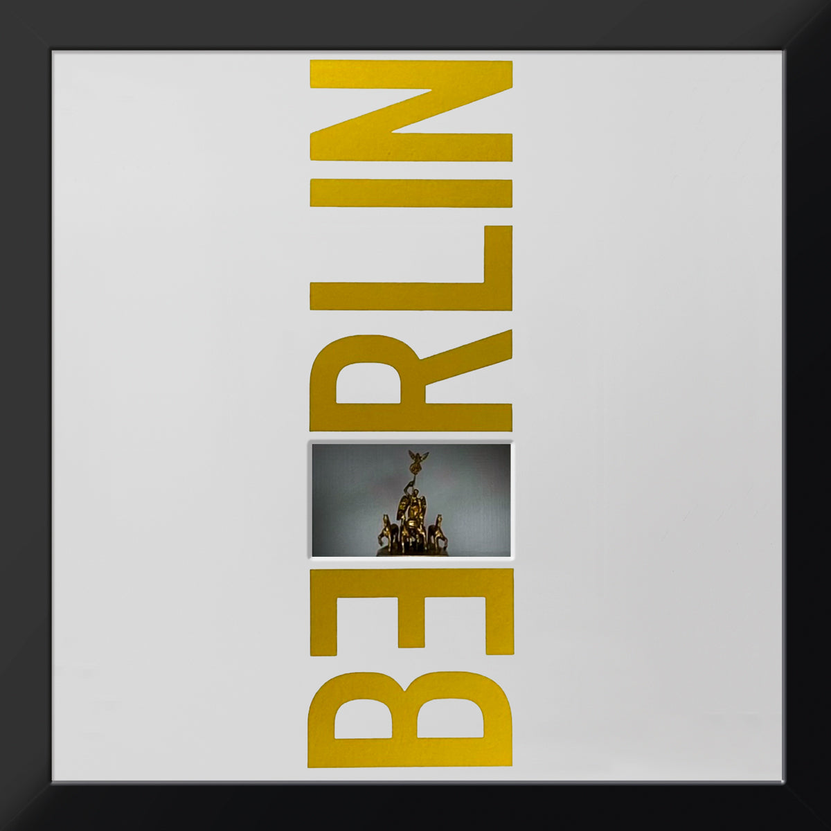 Geschenk 3D-Objektbild 'Berlin', Rahmen Schwarz
